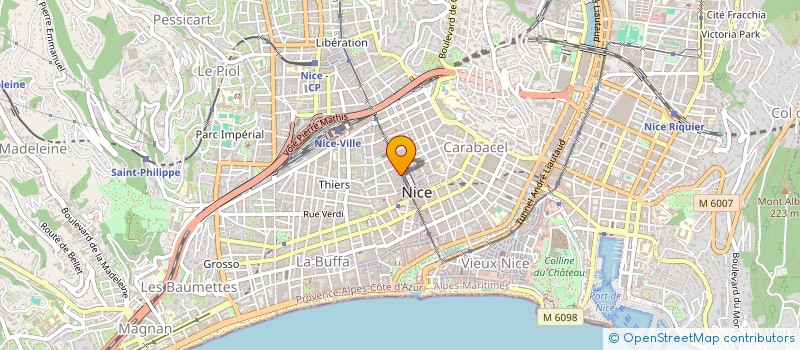 localisation de l'entreprise HUISSIERS GRANDSUD  NICE