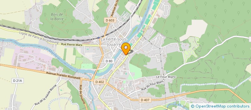 localisation de l'entreprise HUIT à LA FERTE-SOUS-JOUARRE
