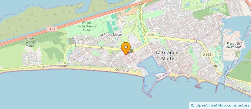 localisation de l'entreprise HUIT SARL à LA GRANDE-MOTTE