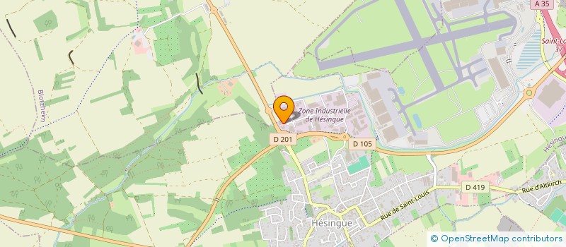 localisation de l'entreprise HUITH-HAUS-FRANCE  HESINGUE