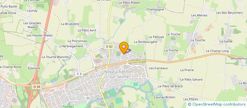 localisation de l'entreprise HUITPLAN  NOYAL-CHATILLON-SUR-SEICHE