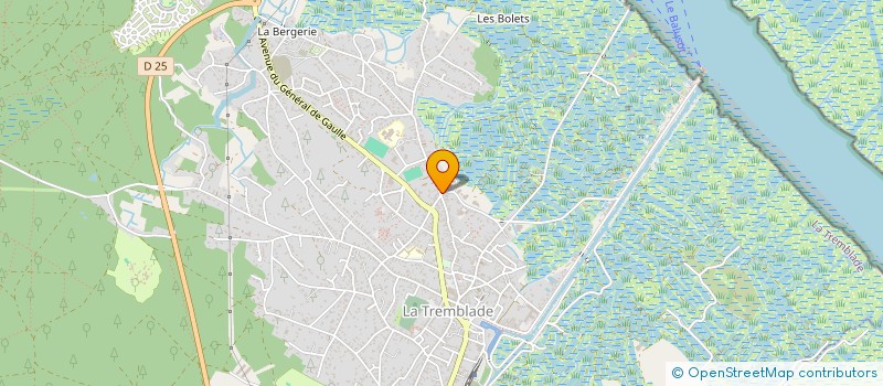 localisation de l'entreprise HUITRES BERTIN YANNICK  LA TREMBLADE
