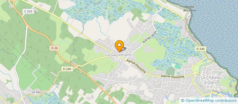 localisation de l'entreprise HUITRES CHARNEAU à LE CHATEAU-D'OLERON