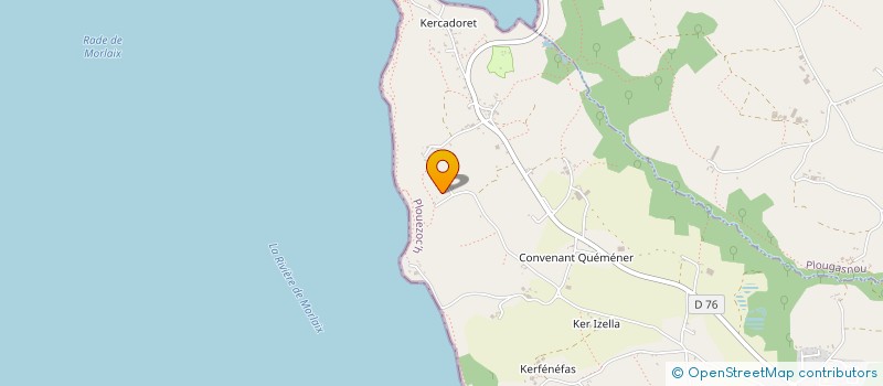 localisation de l'entreprise HUITRES DE KER ARMEL à PLOUEZOC'H