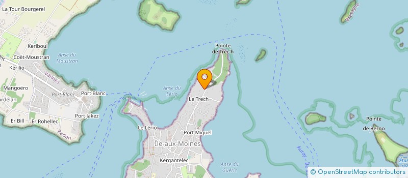 localisation de l'entreprise HUITRES DE L'ILE AUX MOINES  ILE-AUX-MOINES