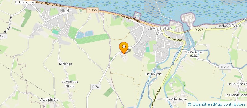 localisation de l'entreprise HUITRES DELAUNAY à LE VIVIER-SUR-MER