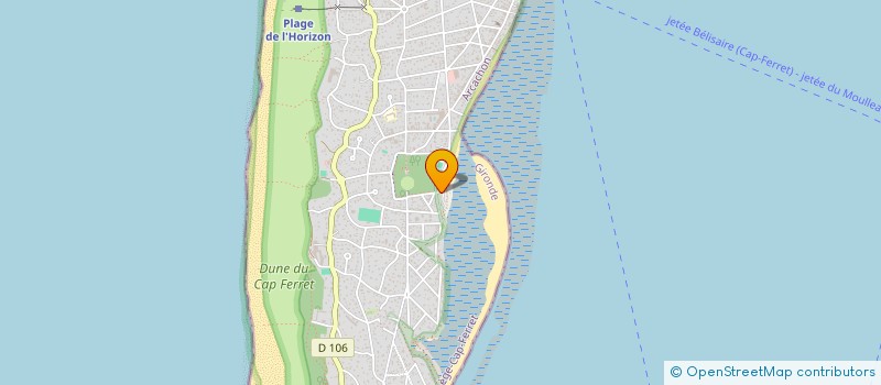 localisation de l'entreprise HUITRES DOUET  LEGE-CAP-FERRET