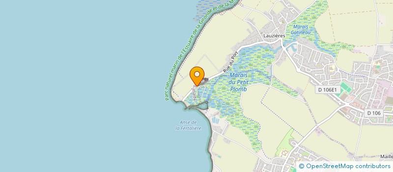 localisation de l'entreprise HUITRES LEBON CABANE 135  NIEUL-SUR-MER