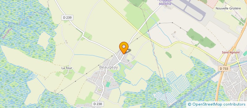 localisation de l'entreprise HUITRES ROSSELGONG  BEAUGEAY