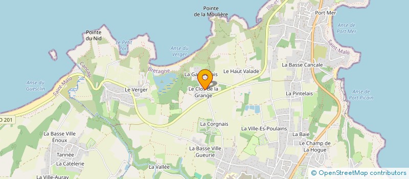 localisation de l'entreprise HUITRES SAINT MICHEL à CANCALE