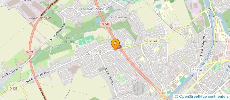 localisation de l'entreprise HUITRIER  CUINCY