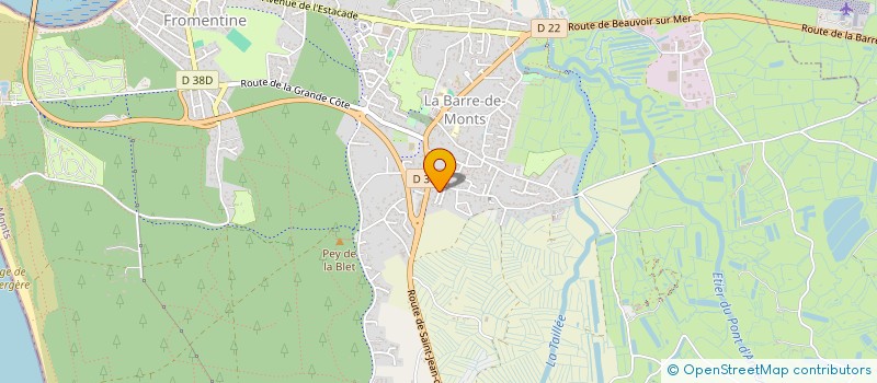 localisation de l'entreprise HUITRIERE DE FROMENTINE à LA BARRE-DE-MONTS