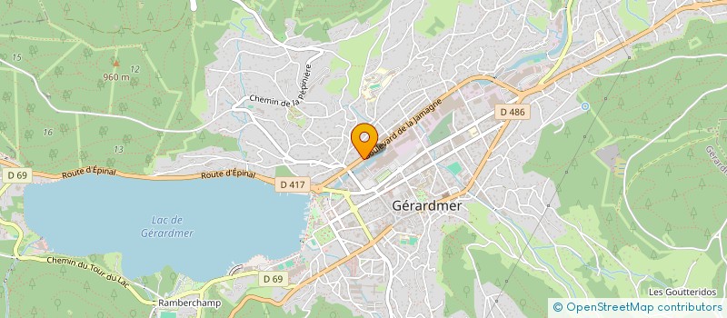 localisation de l'entreprise HUIYUAN à GERARDMER
