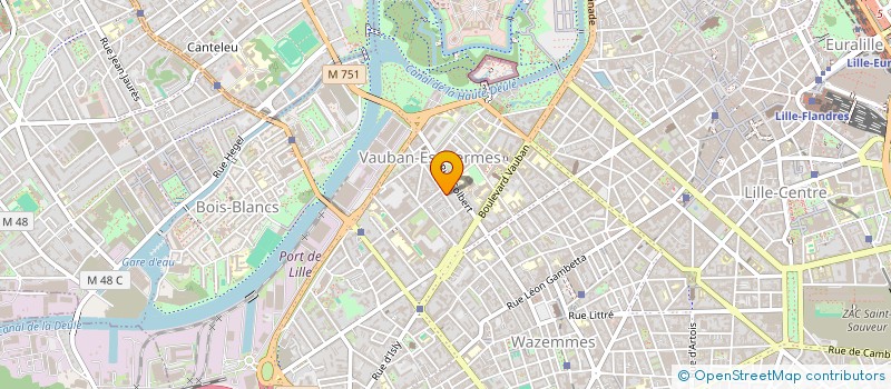 localisation de l'entreprise HUJECT (HUMANITARIAN PROJECT) à LILLE