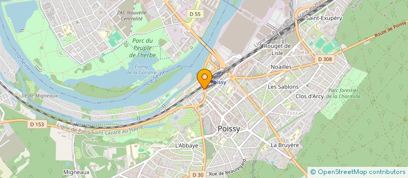 localisation de l'entreprise HUJJAN BAT à POISSY