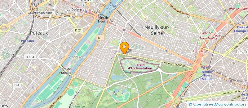 localisation de l'entreprise HUJOL à NEUILLY-SUR-SEINE