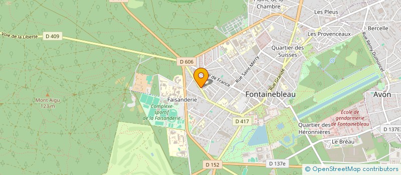 localisation de l'entreprise HUJORE  FONTAINEBLEAU