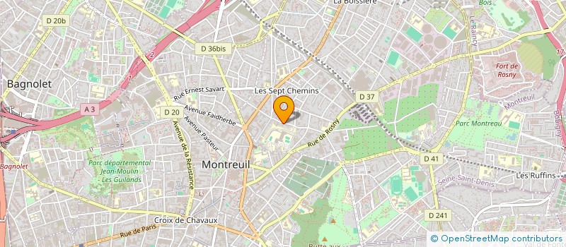 localisation de l'entreprise HULANCE MOD à MONTREUIL