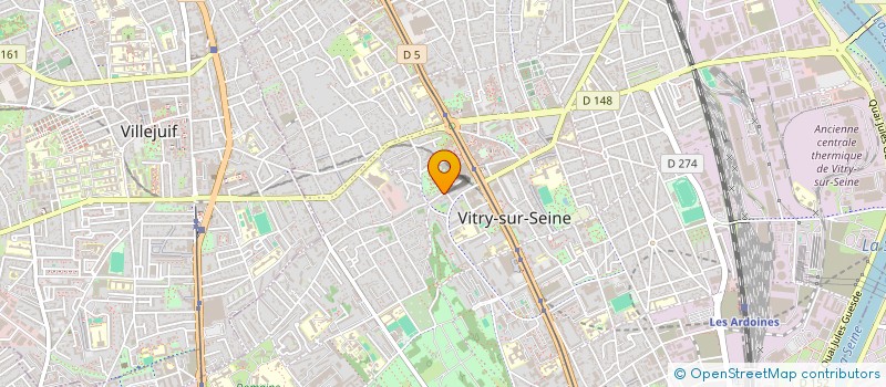 localisation de l'entreprise HULEVIA  VITRY-SUR-SEINE