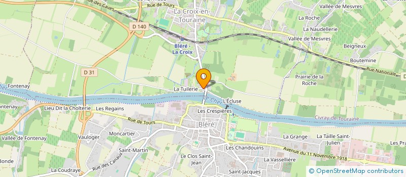 localisation de l'entreprise HULICE à LA CROIX-EN-TOURAINE