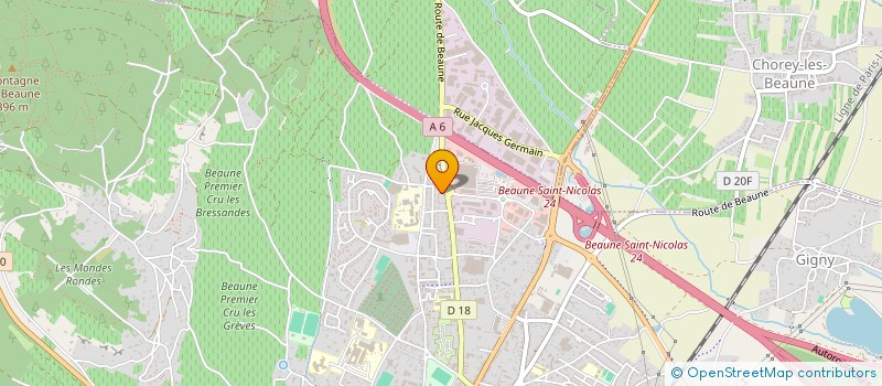 localisation de l'entreprise HULICE  BEAUNE