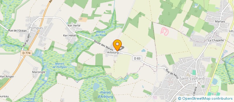 localisation de l'entreprise HULICIA à HERBIGNAC