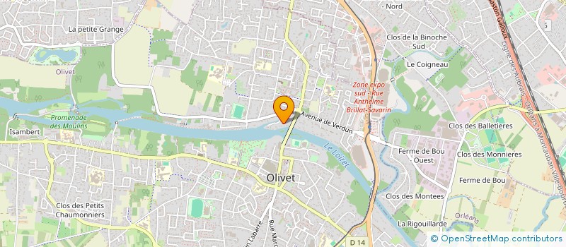 localisation de l'entreprise HULIMA à OLIVET