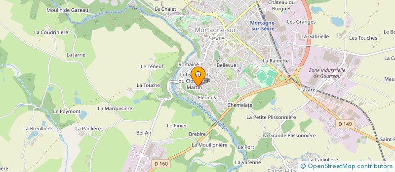 localisation de l'entreprise HULIN DOMOTIQUE INGENIERIE  MORTAGNE-SUR-SEVRE