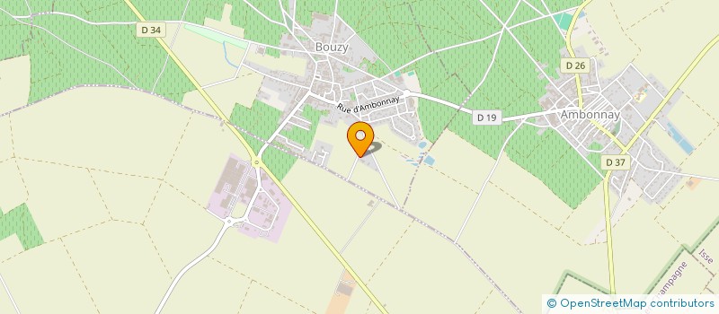 localisation de l'entreprise HULIN ET FILS  BOUZY