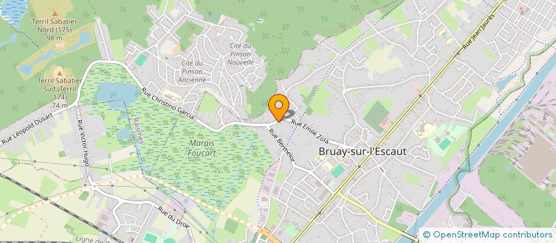 localisation de l'entreprise HULLOUX FRANCK à BRUAY-SUR-L'ESCAUT