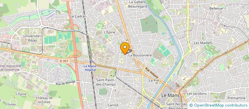 localisation de l'entreprise HULOTTE à LE MANS