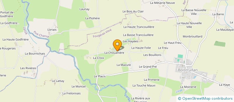 localisation de l'entreprise HULOTTE & CIE  BOISTRUDAN