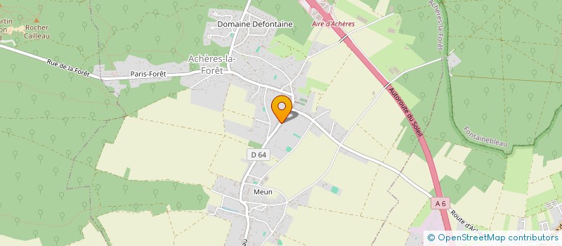 localisation de l'entreprise HULOTTE PRODUCTION  ACHERES-LA-FORET