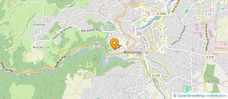 localisation de l'entreprise HULUNI  ANNONAY