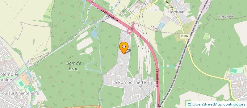 localisation de l'entreprise HULUSO INVEST.  POMPONNE