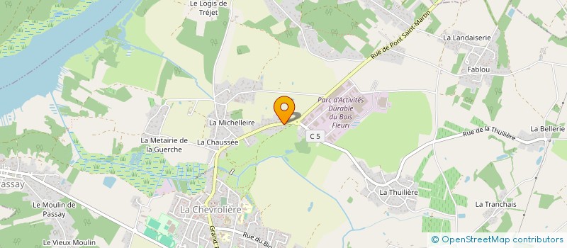 localisation de l'entreprise HULYBEN  LA CHEVROLIERE