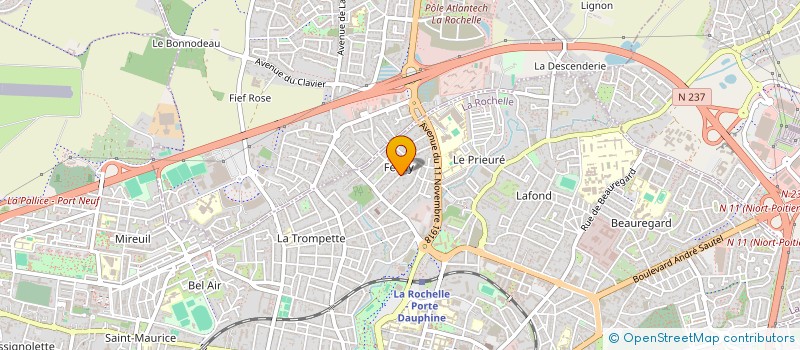 localisation de l'entreprise HUM  LA ROCHELLE