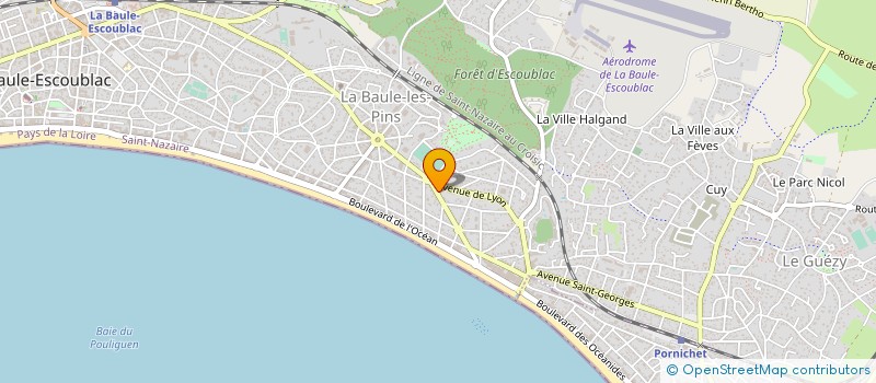 localisation de l'entreprise HUMA à LA BAULE-ESCOUBLAC