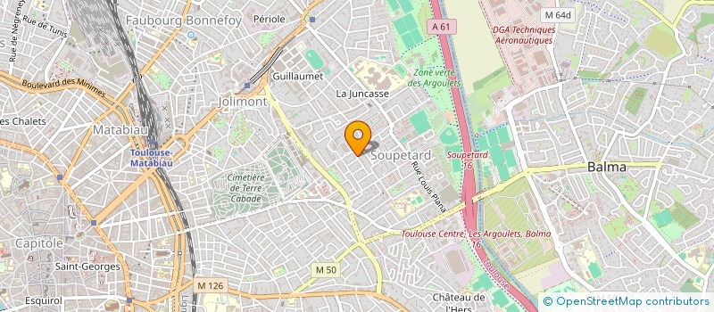 localisation de l'entreprise HUMA'NATUR SAS  TOULOUSE