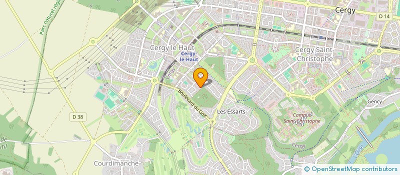 localisation de l'entreprise HUMA'NOVA à CERGY