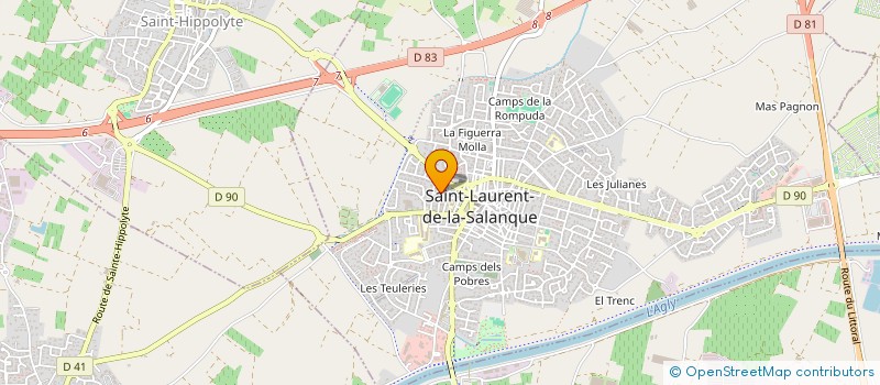 localisation de l'entreprise HUMA'SOL  SAINT-LAURENT-DE-LA-SALANQUE