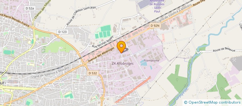 localisation de l'entreprise HUMADE  ROMANS-SUR-ISERE