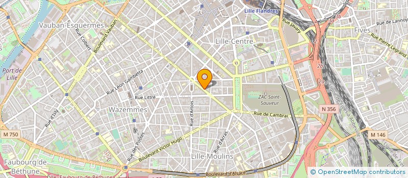 localisation de l'entreprise HUMAFIN CONSEIL à LILLE