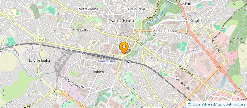 localisation de l'entreprise HUMAGA à SAINT-BRIEUC