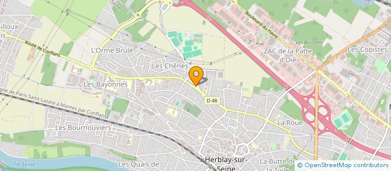 localisation de l'entreprise HUMAIA RH  HERBLAY-SUR-SEINE