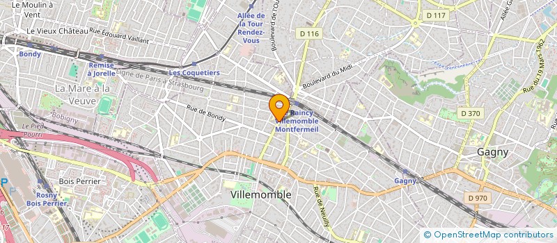localisation de l'entreprise HUMAIN DANS LA MAIN à VILLEMOMBLE