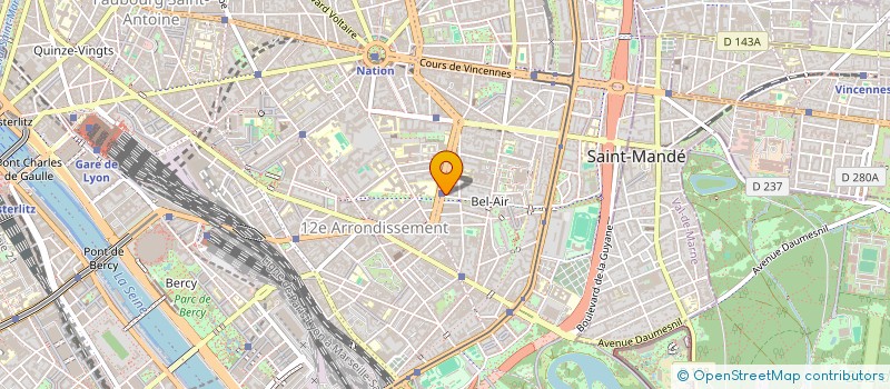 localisation de l'entreprise HUMAINS ET NATURE  PARIS