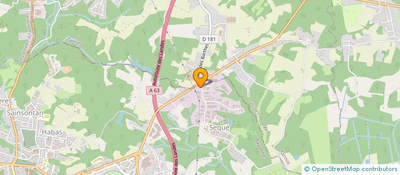 localisation de l'entreprise HUMAJUCA à BAYONNE