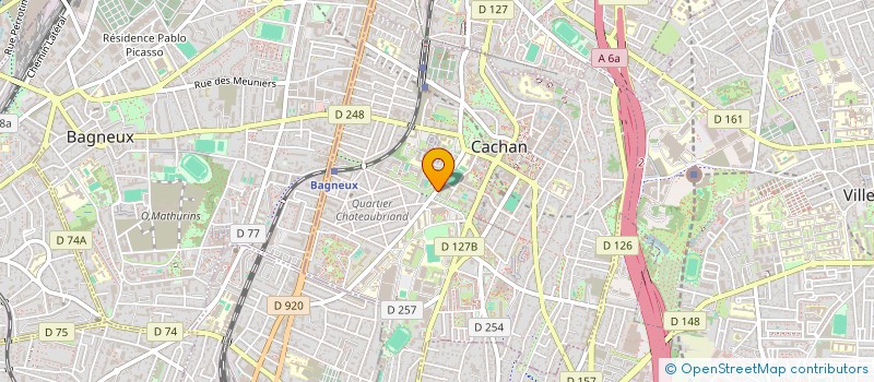 localisation de l'entreprise HUMAN +  CACHAN