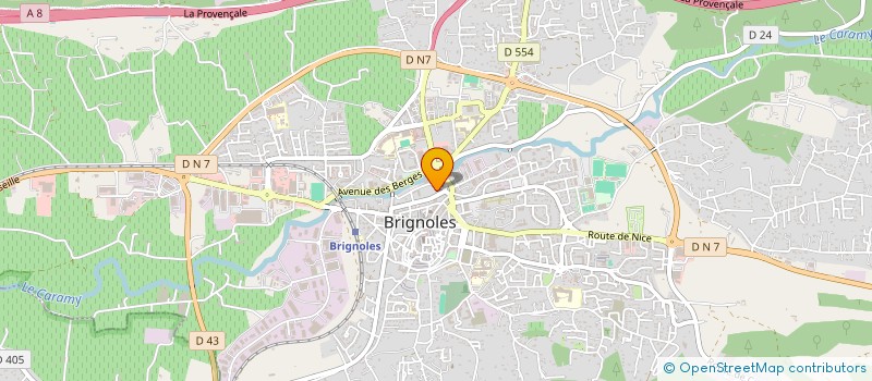 localisation de l'entreprise HUMAN'AIDS à BRIGNOLES